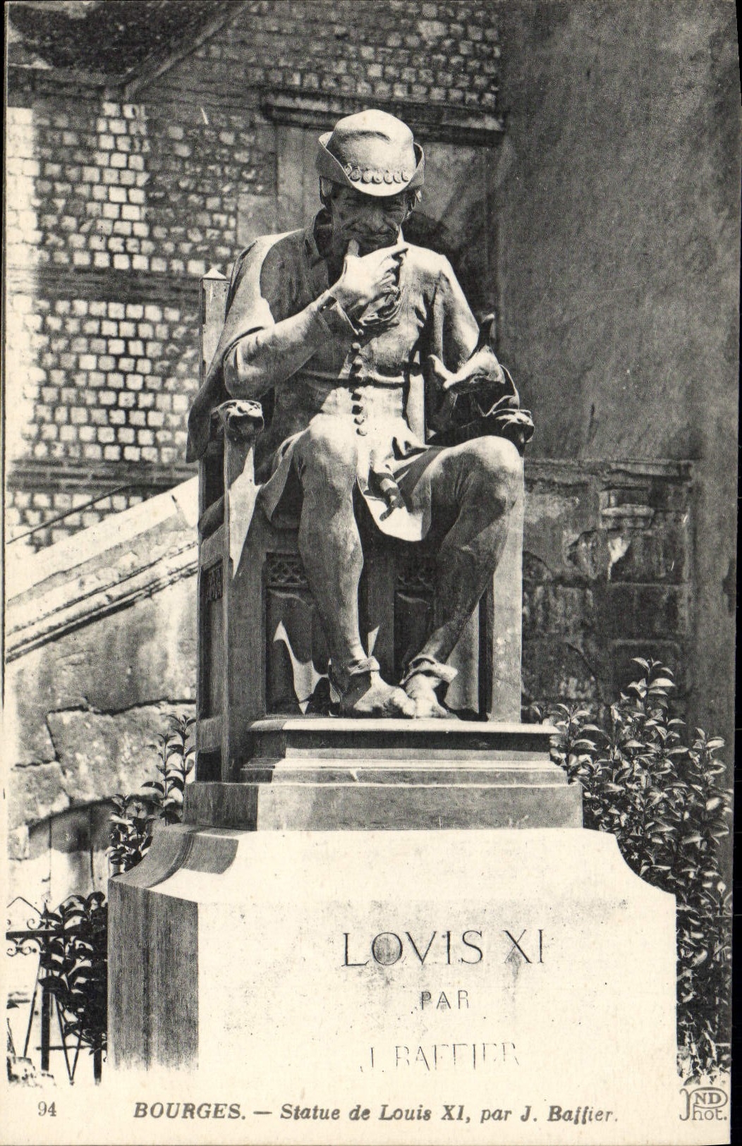 VINTAGE POSTCARD Bourges Rules of Louis XI Per J Baffier