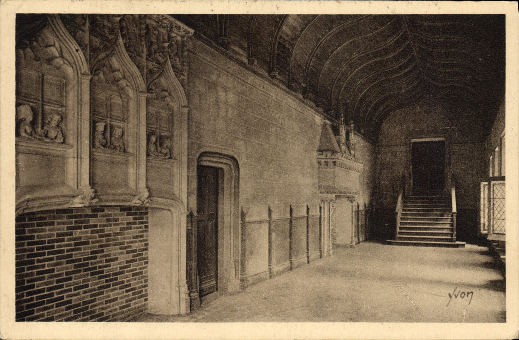 Hotel de Bourges de la POSTAL de la VENDIMIA del sitio del corazón de Jacques de los protectores