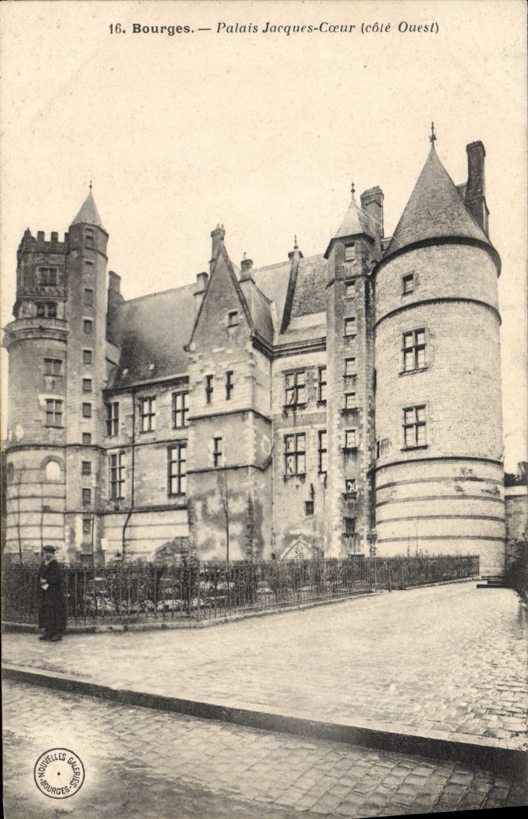 Costa oeste del corazón de Jacques del paladar de Bourges de la POSTAL de la VENDIMIA