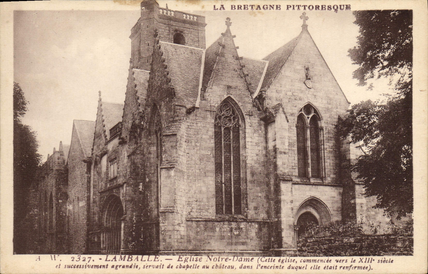 CPA Lamballe Eglise Notre Dame