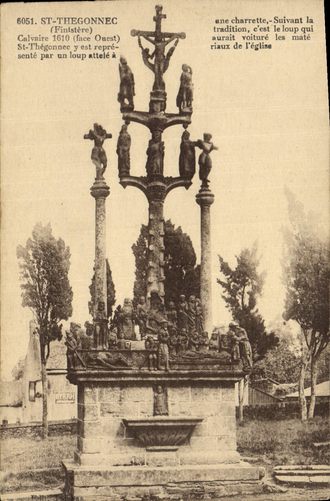 VINTAGE POSTCARD St Thegonnec Martyrdom