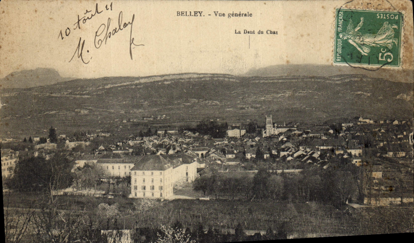VINTAGE POSTCARD Belley View