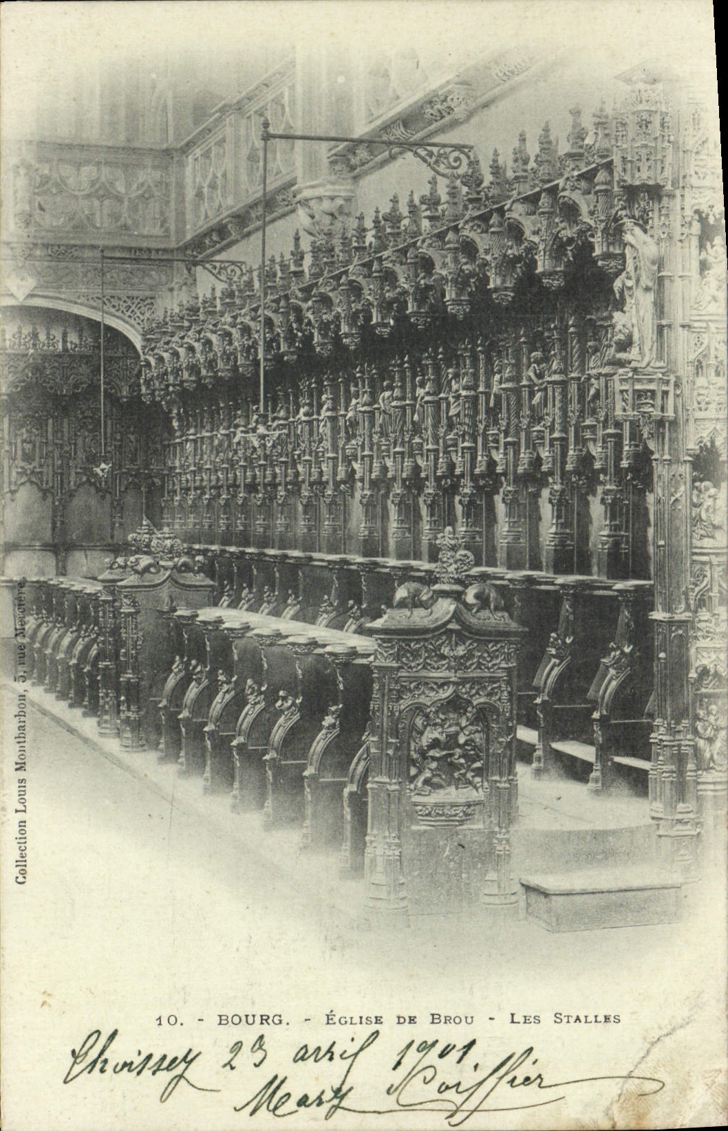 CPA Bourg Eglise de Brou Les Stalles