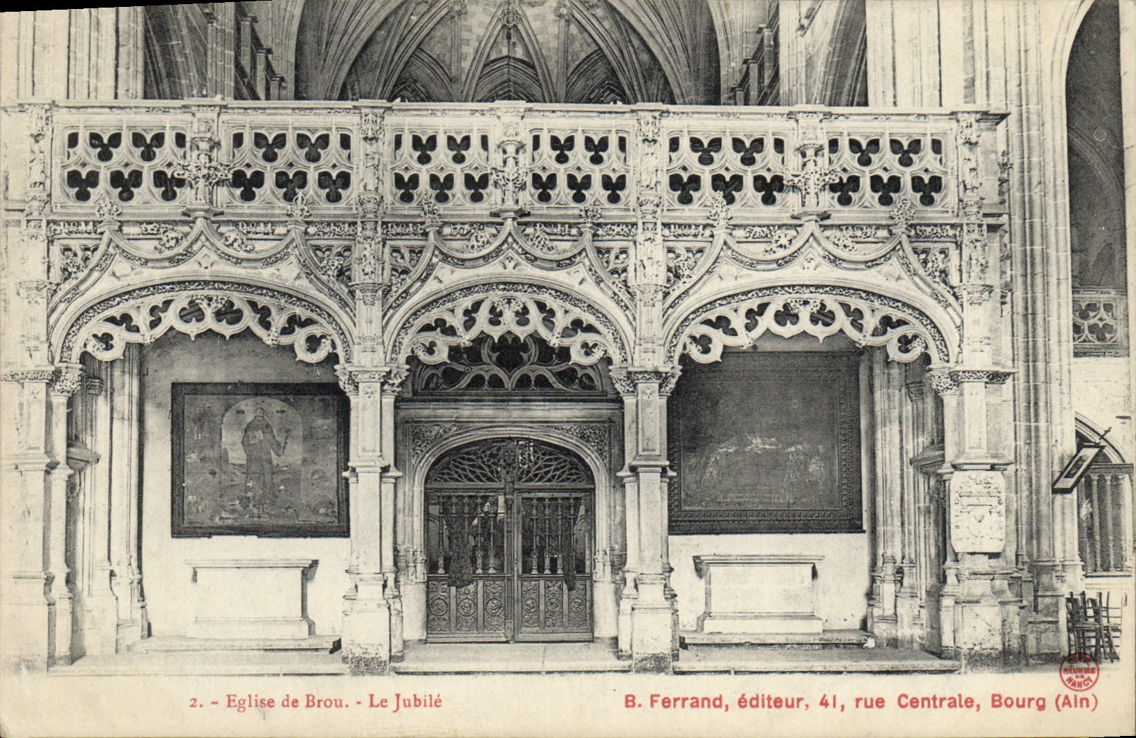 CPA Bourg Eglise de Brou Le Jubile