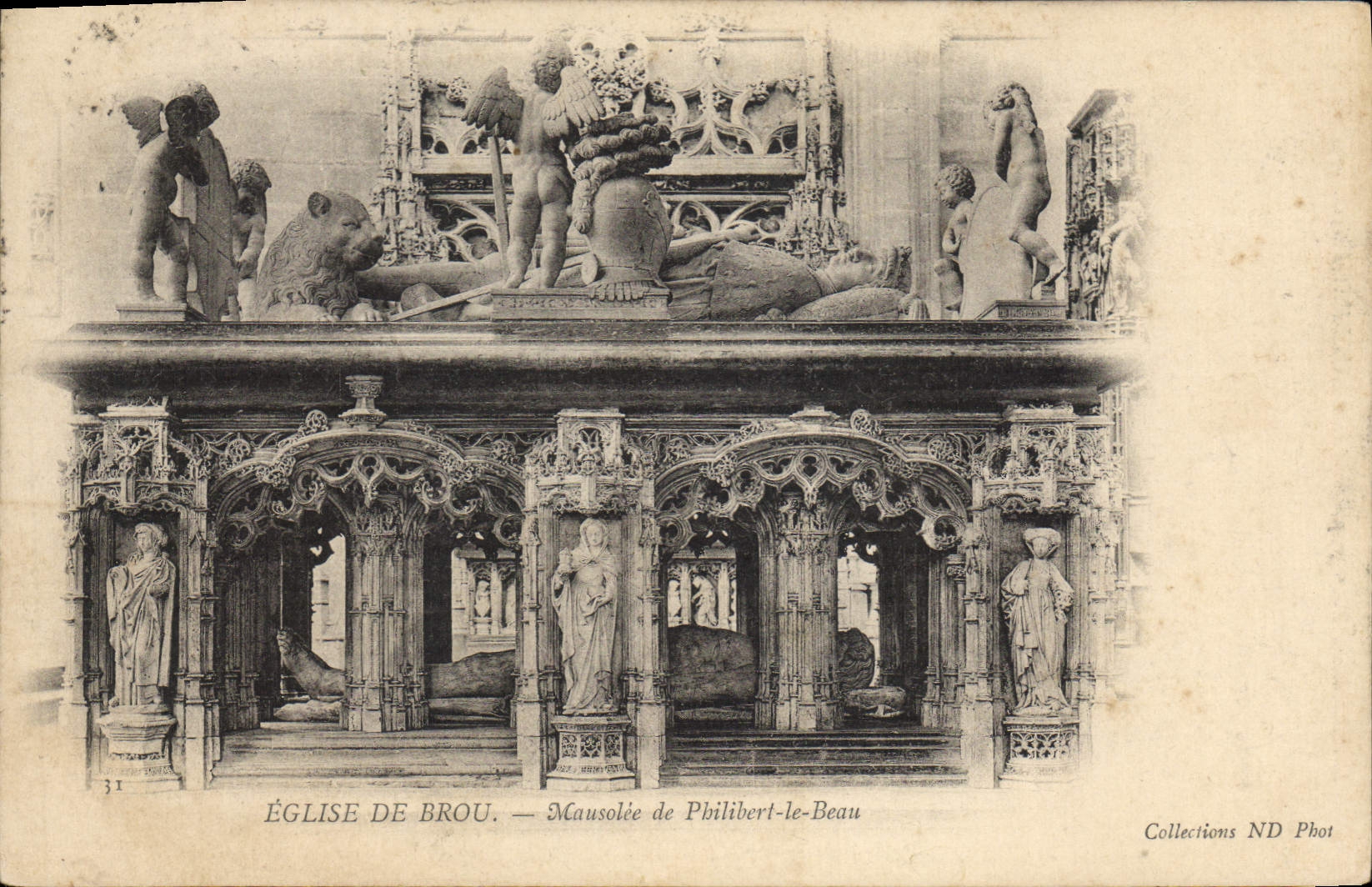CPA Bourg Eglise de Brou Mausolee de Philibert le Beau