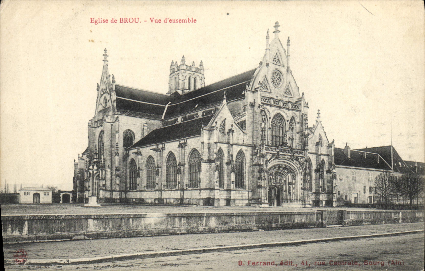 VINTAGE POSTCARD Borough Church of Husks Overall picture