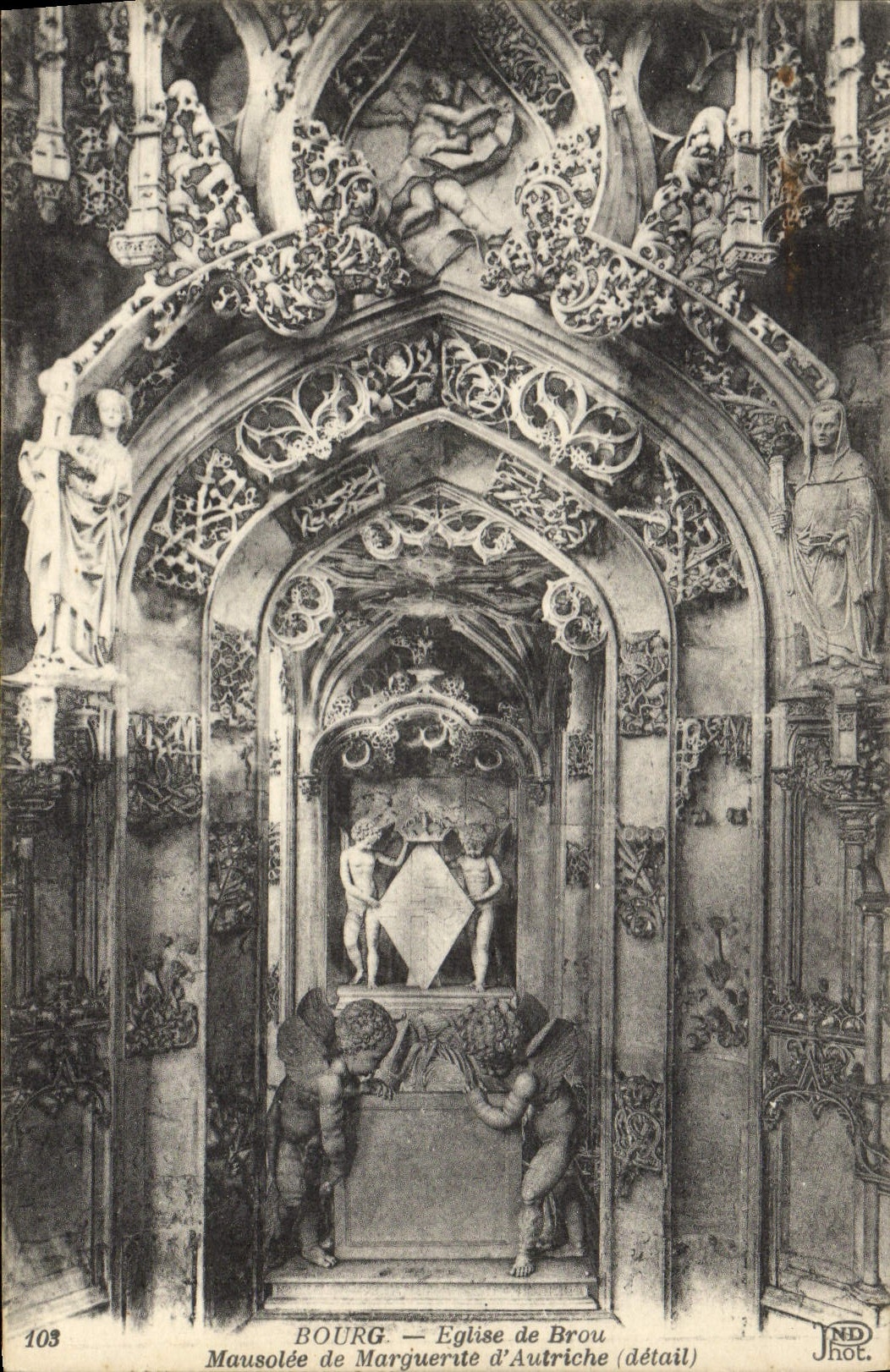 CPA Bourg Eglise de Brou Mausolee de Marguerite d'Autriche