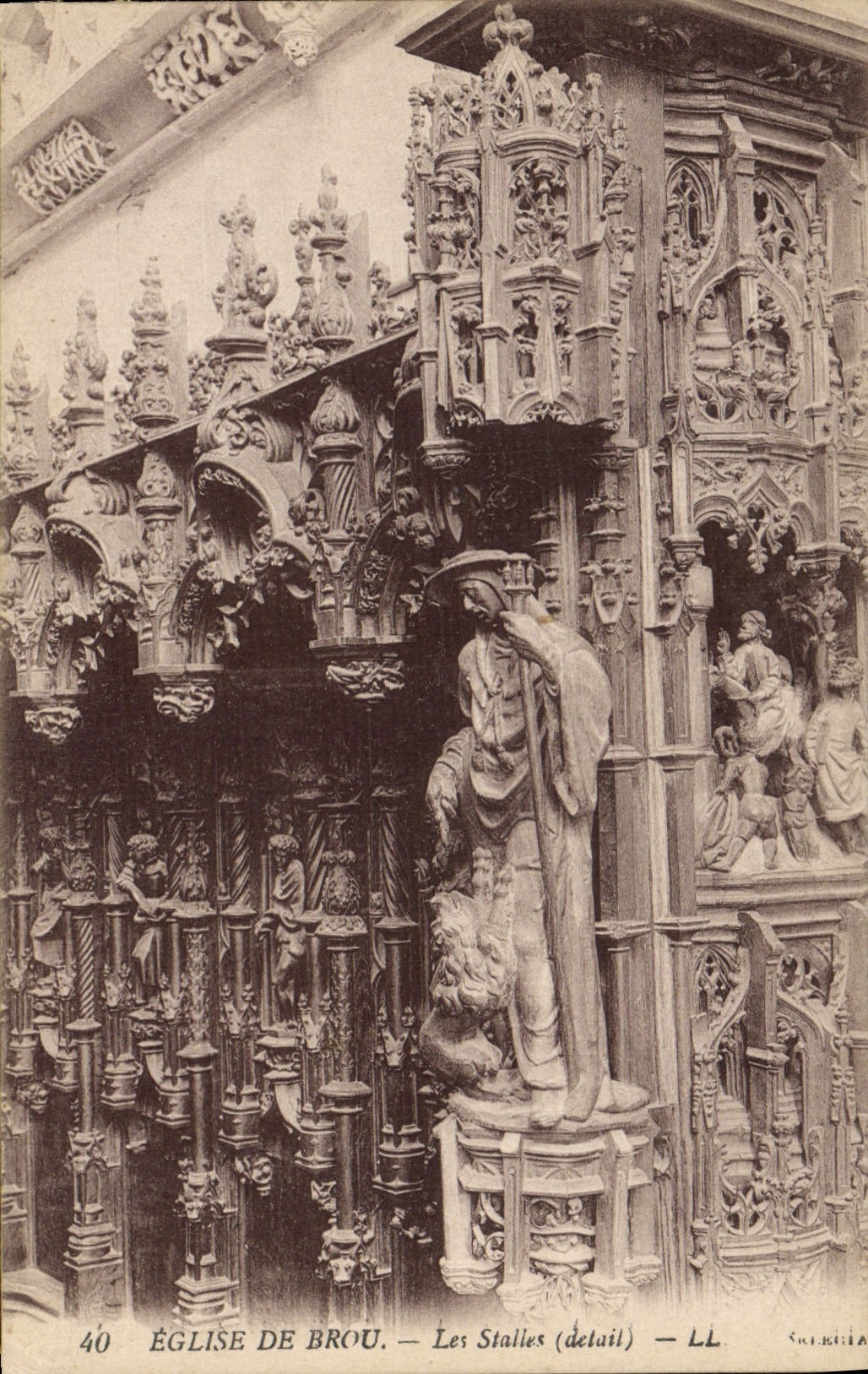 CPA Bourg Eglise de Brou Les Stalles