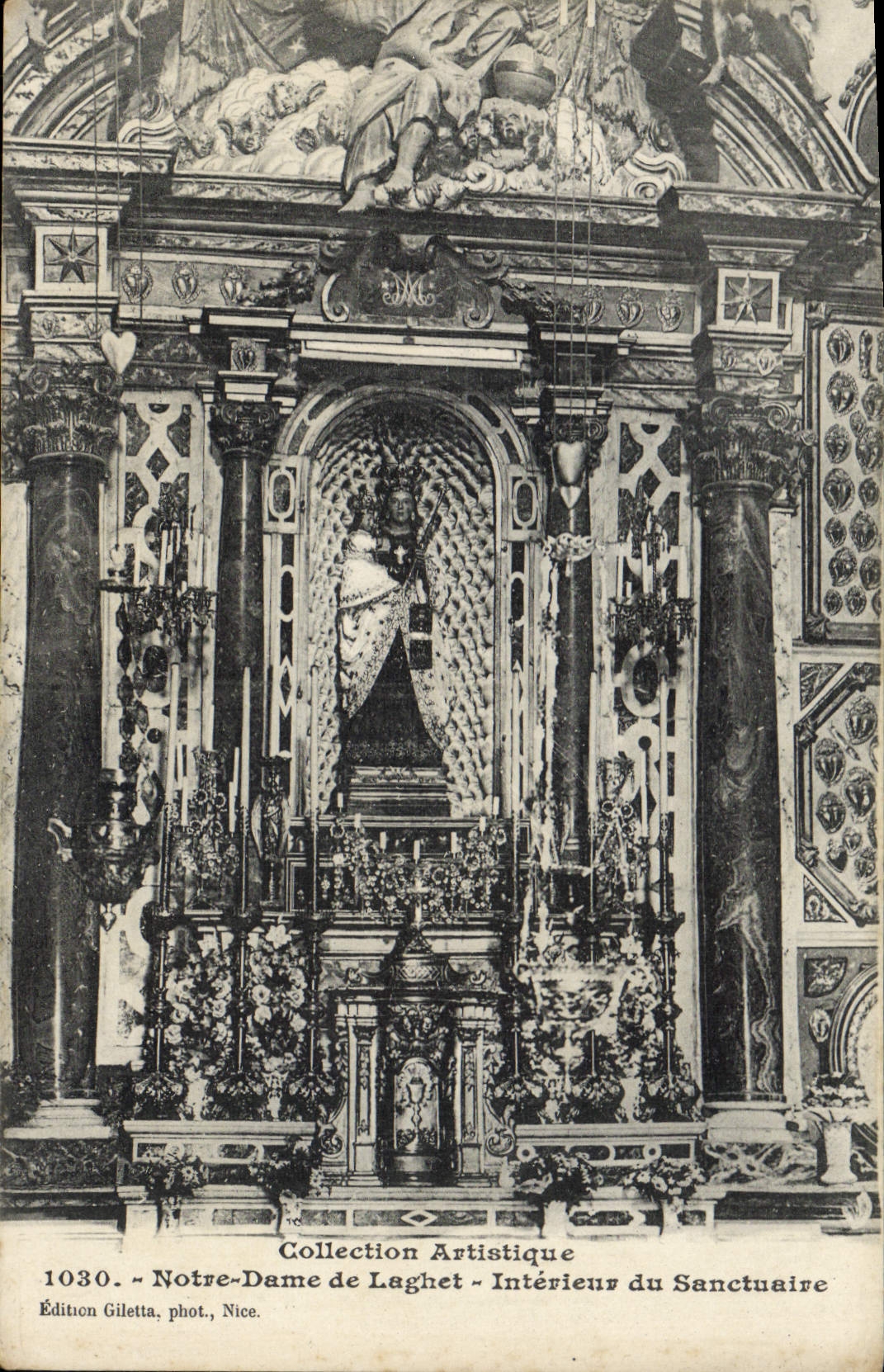 CPA Notre Dame de Laghet Interieur du Sanctuaire