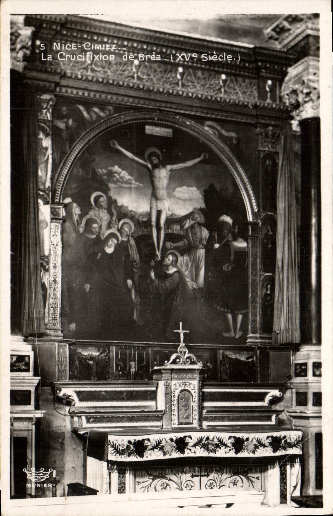 MODERN CARD Nice Cimiez crucifixion of Brea