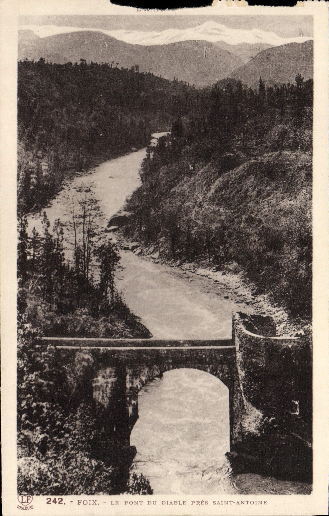 CPA Foix Le Pont Du Diaule Pres Saint Antoine