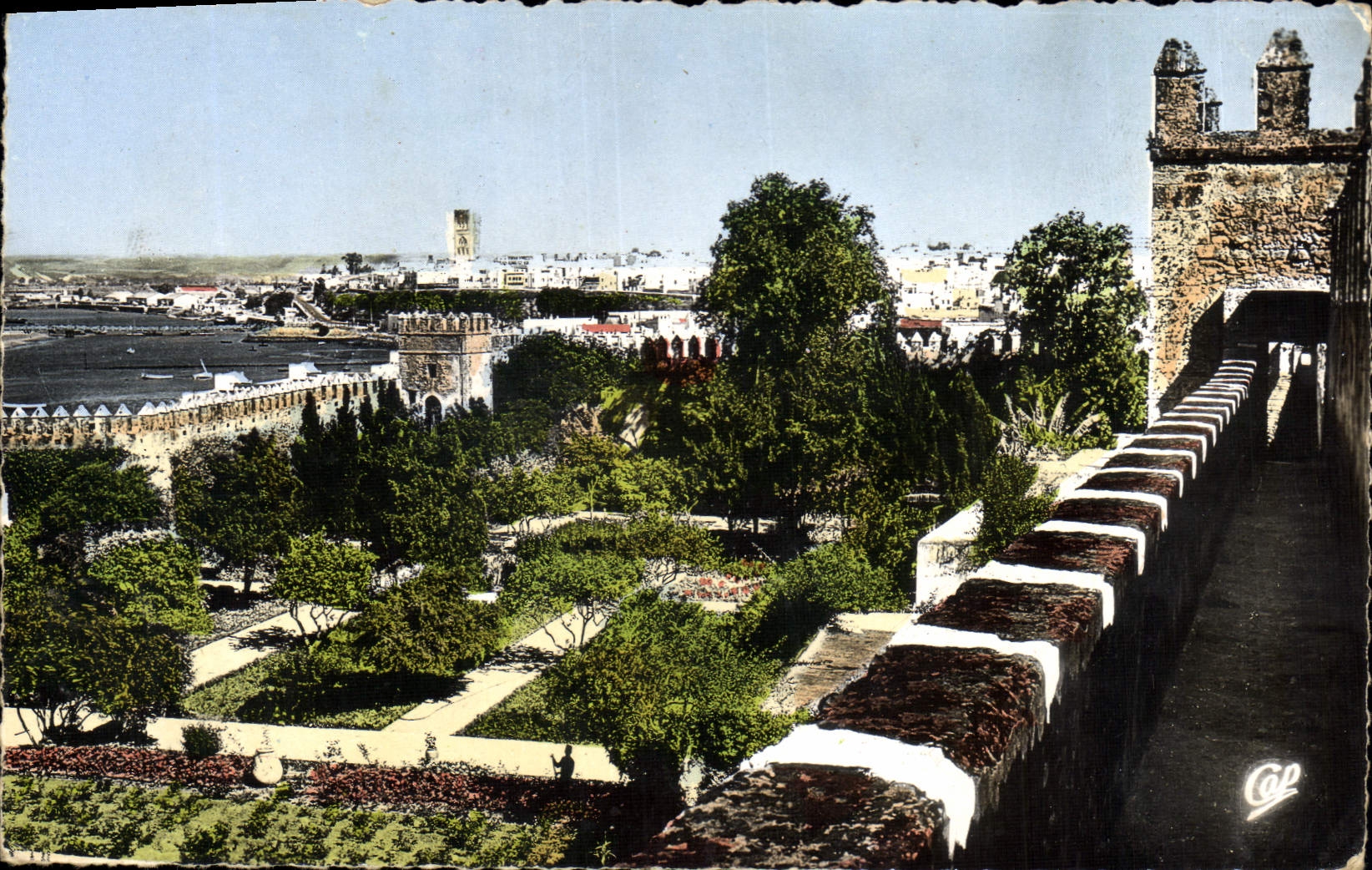 CPM Rabat Chemin De Ronde Oudaias