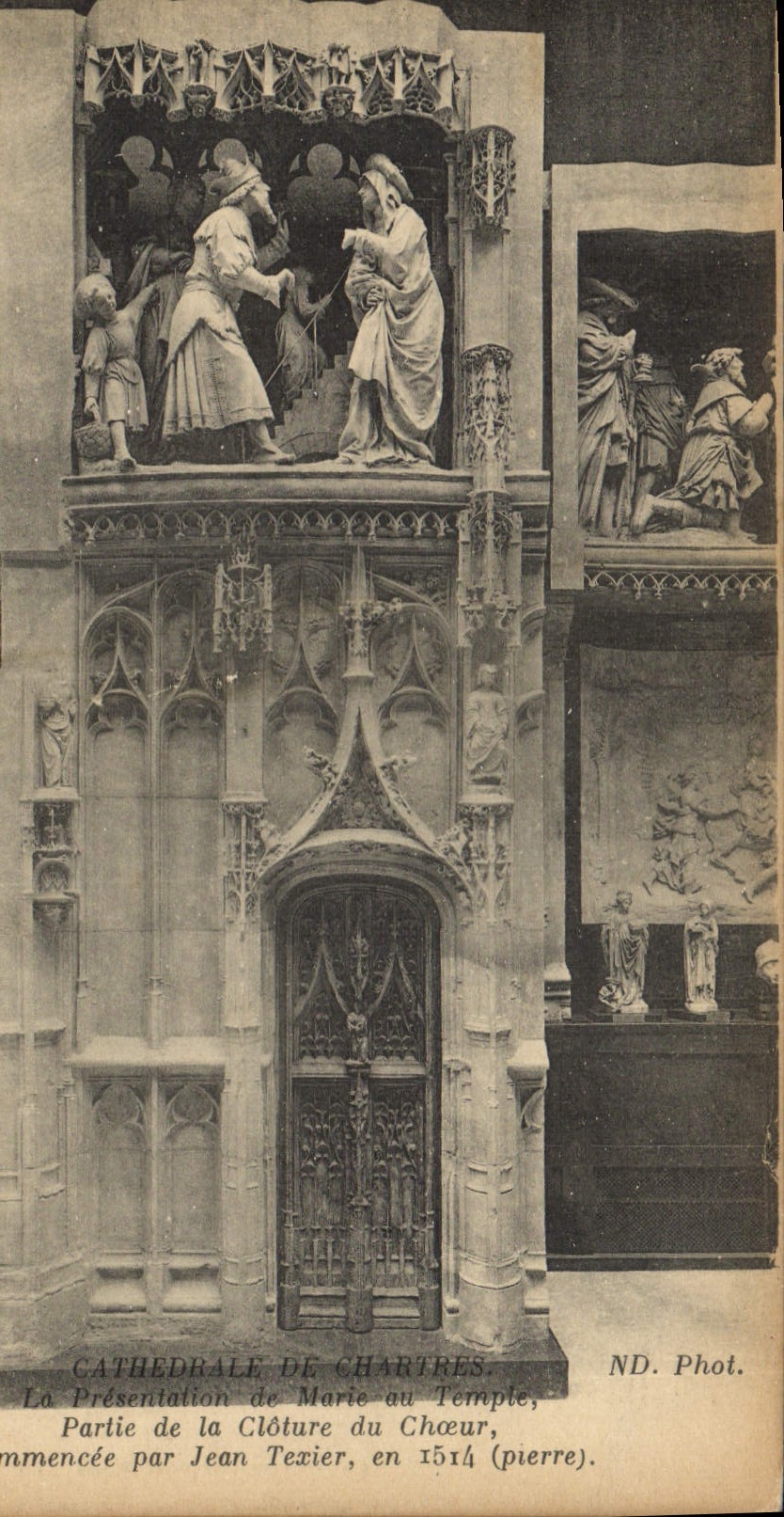 CPA Chartres La Presentation De Marie au Temple Partie de al cloture du choeur 