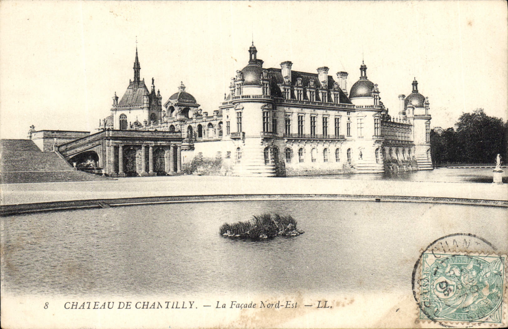 CPA Chateau De Chantilly La Facade Nord