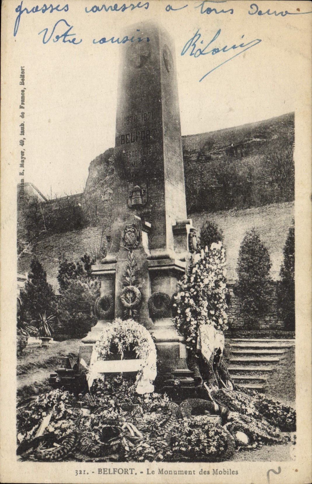 CPA Belfort Le Monument Des Mobiles