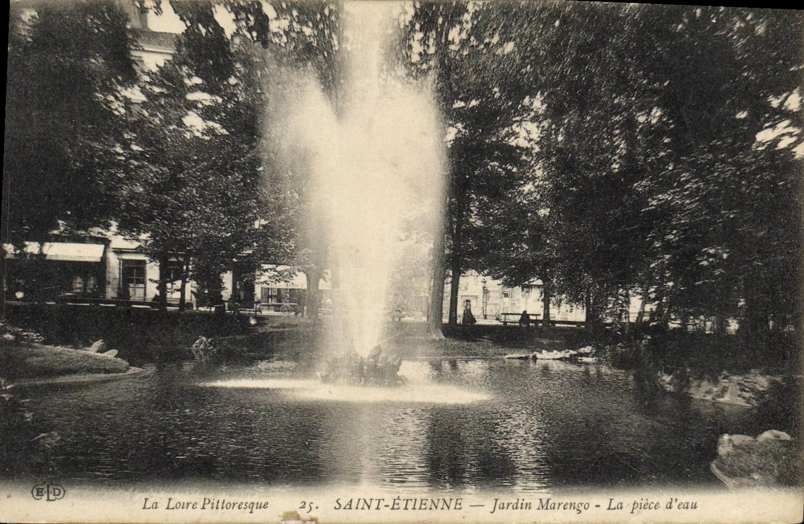 VINTAGE POSTCARD Holy Etienne Garden Marengo