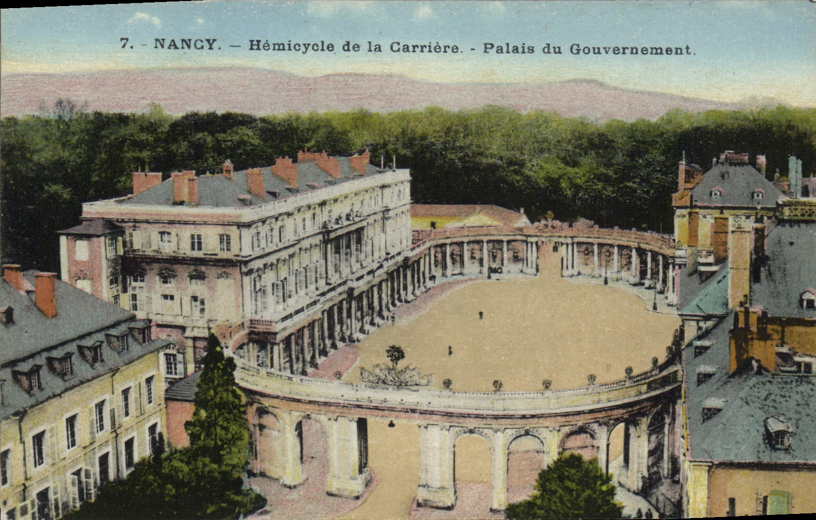 CPA Nancy Hemicycle De La Carriere Palais Du Gouvernement