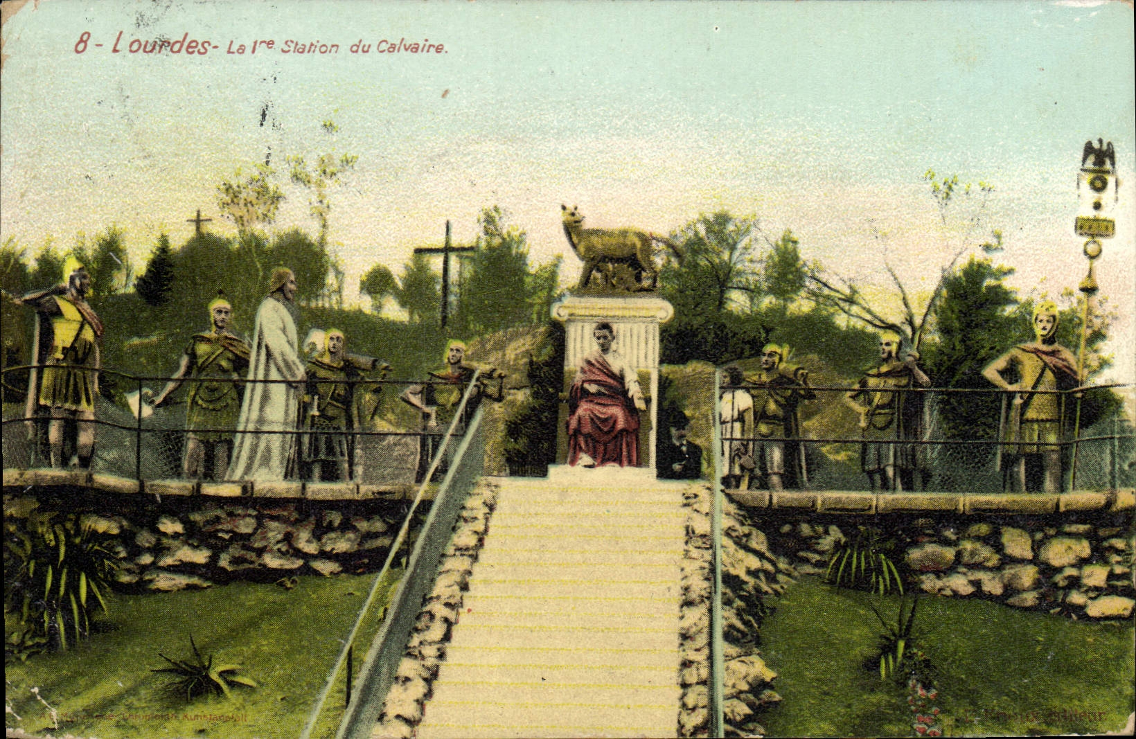 POSTAL de la VENDIMIA pesada la estación del martirio