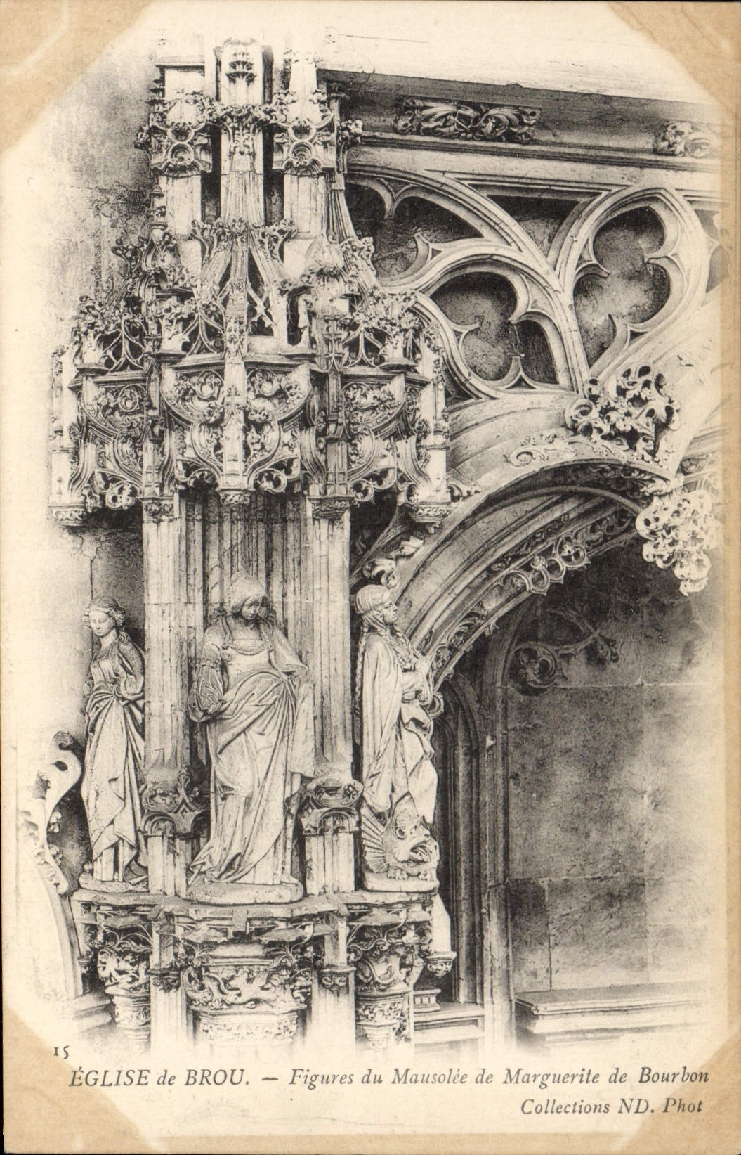 CPA Bourg Eglise De Brou Figures Du Mausolee De Marguerite De Bourbon