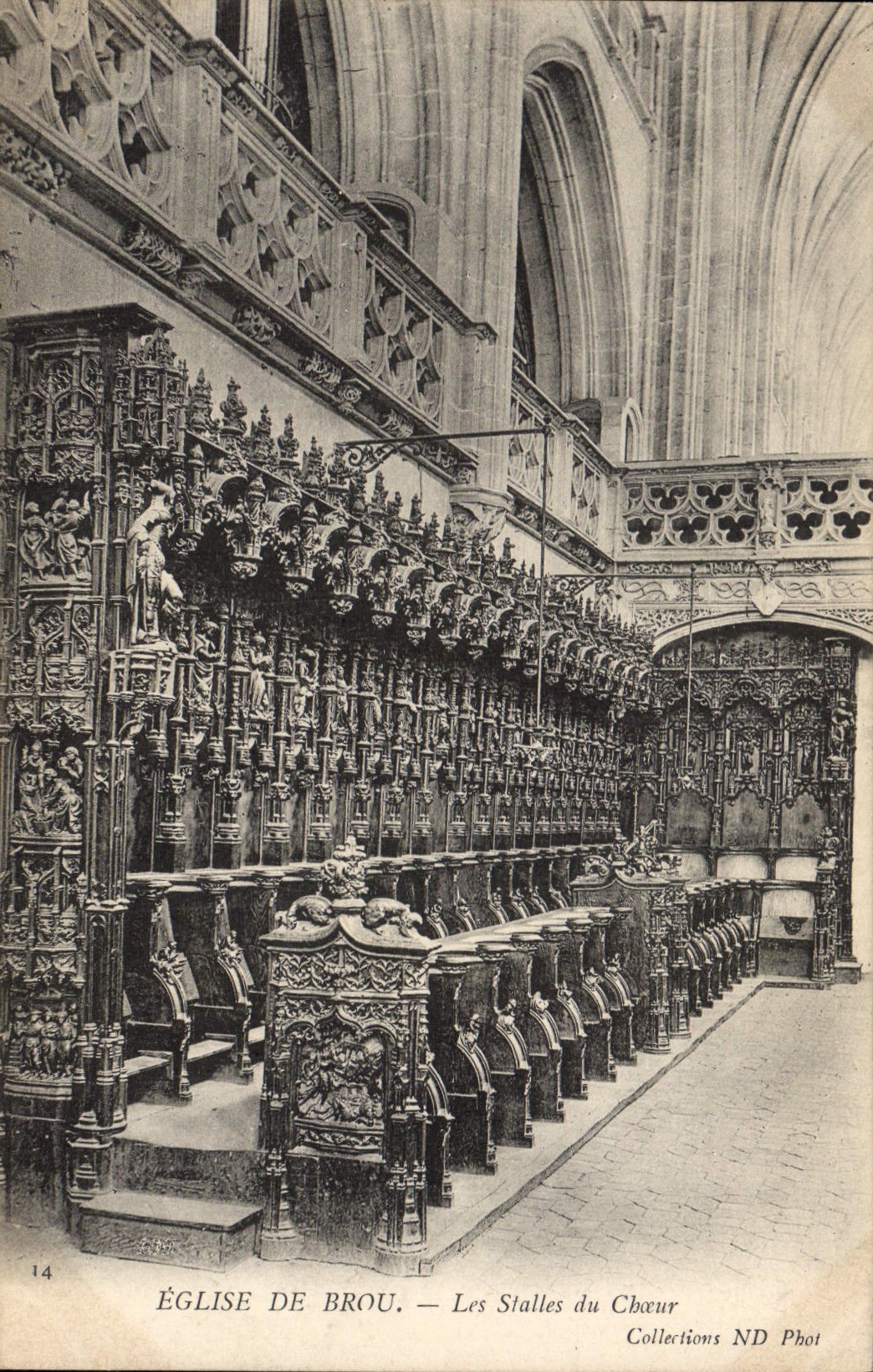 CPA Bourg Eglise De Brou Les Stalles Du Choeur