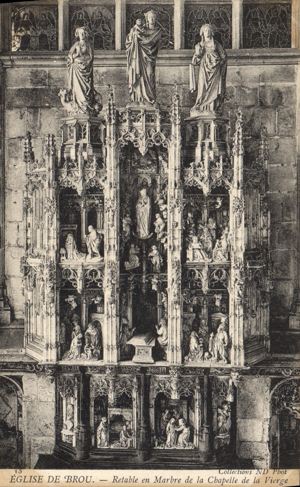 CPA Eglise De Brou Retable En Marbre De La Chapelle
