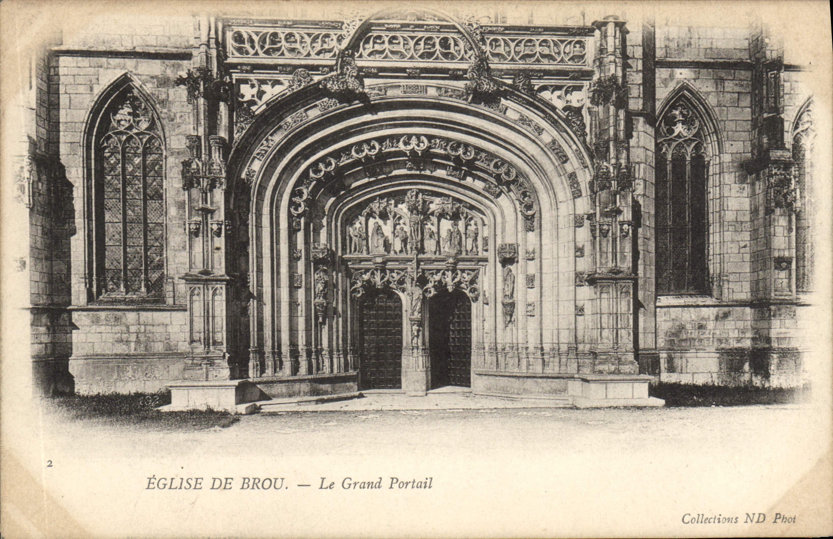 CPA Eglise De Brou Le Grand Portail