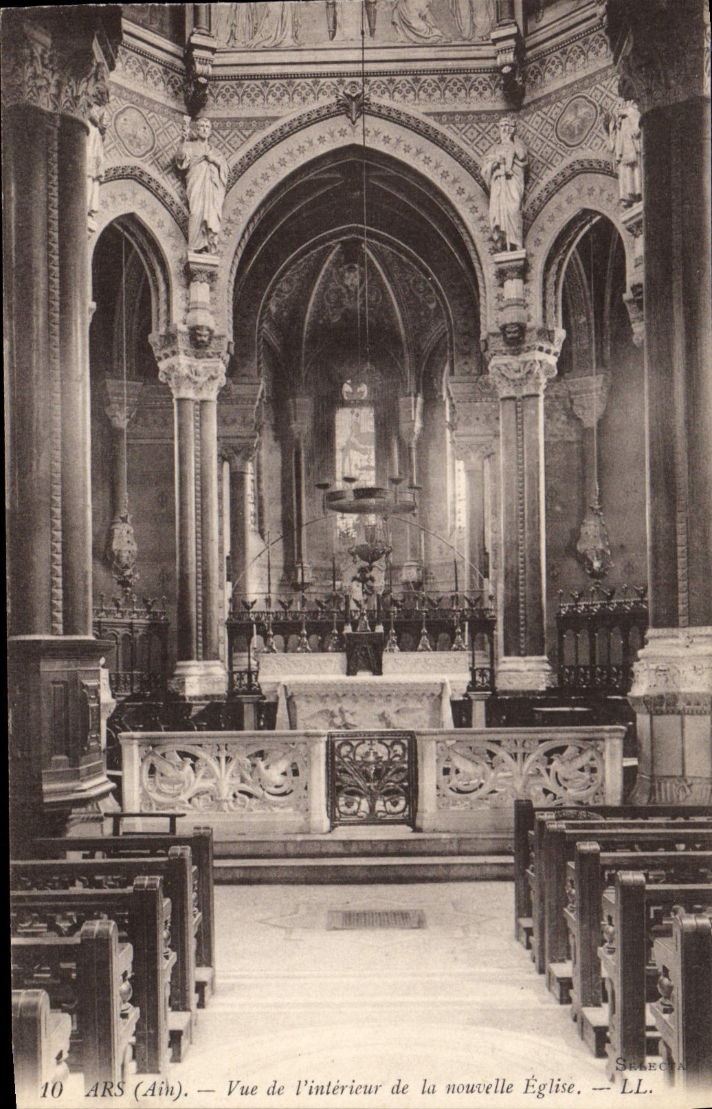 VINTAGE POSTCARD Ars Seen Of the Interior Of the New Church