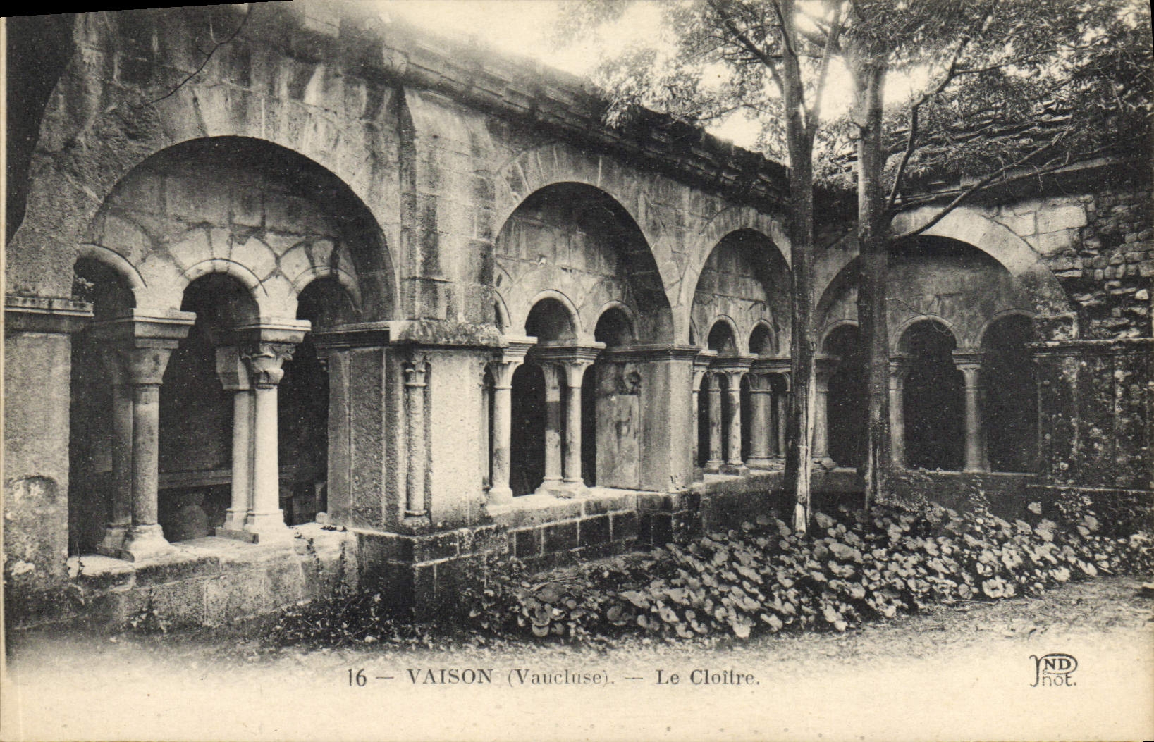 VINTAGE POSTCARD Vaison the Cloister