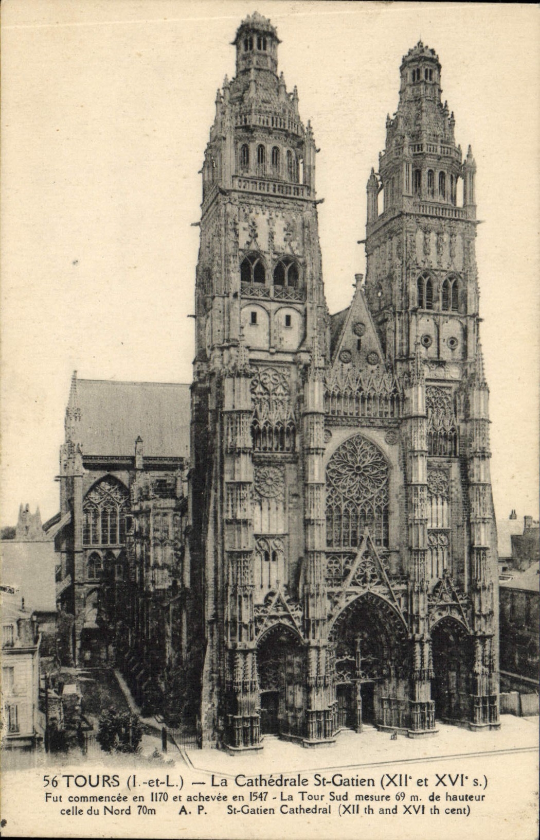 CPA Tours La Cathedrale St Gatien