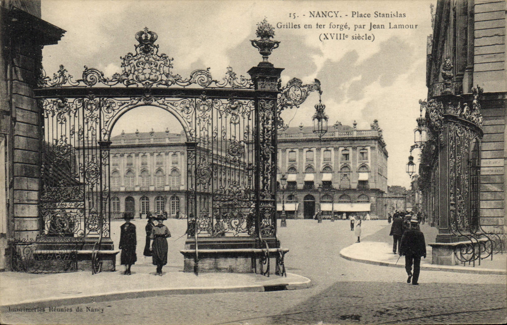 CPA Nancy Place Stanislas Grilles En Fer Forge Par Jean Lamour