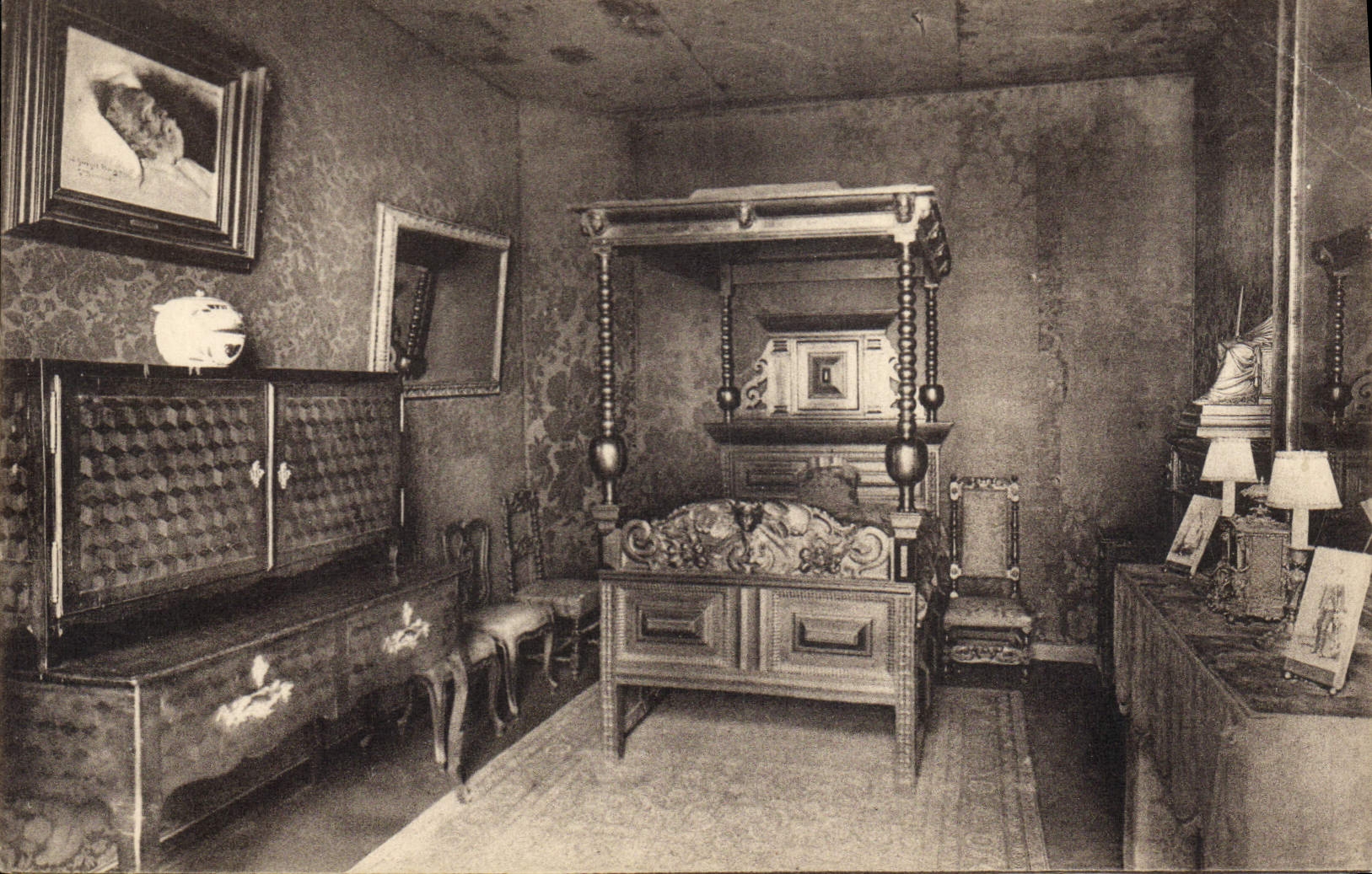 Casa de la POSTAL de la VENDIMIA del vencedor Hego Reconstition del compartimiento de muerte de la avenida Victor Hugo París