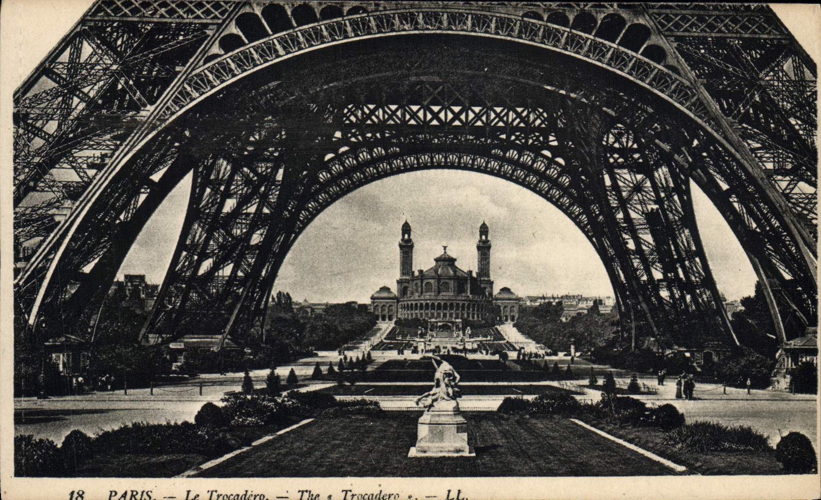 CPA Paris Le Trocadero Tour Eiffel