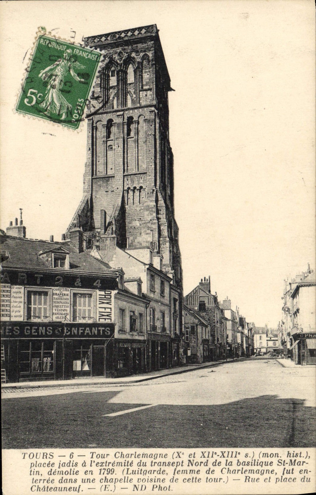 CPA Tours Tour Charlemagne 