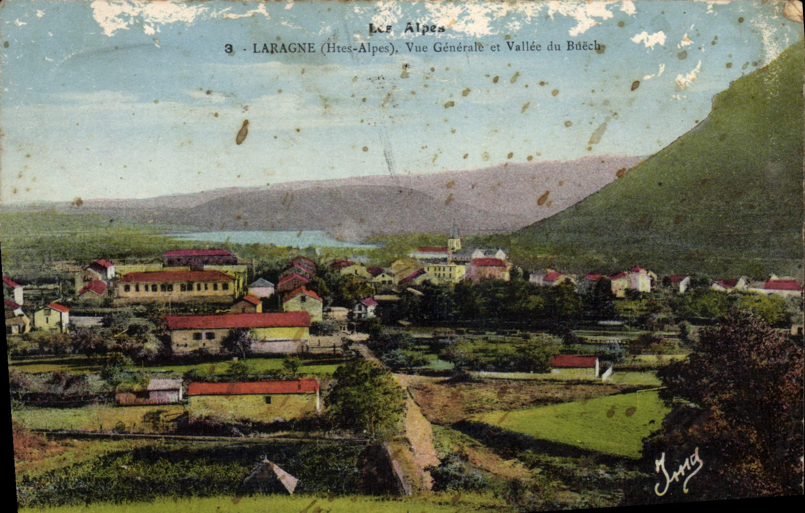 CPA Laragne Vue Generale Et Vallee Du Buech