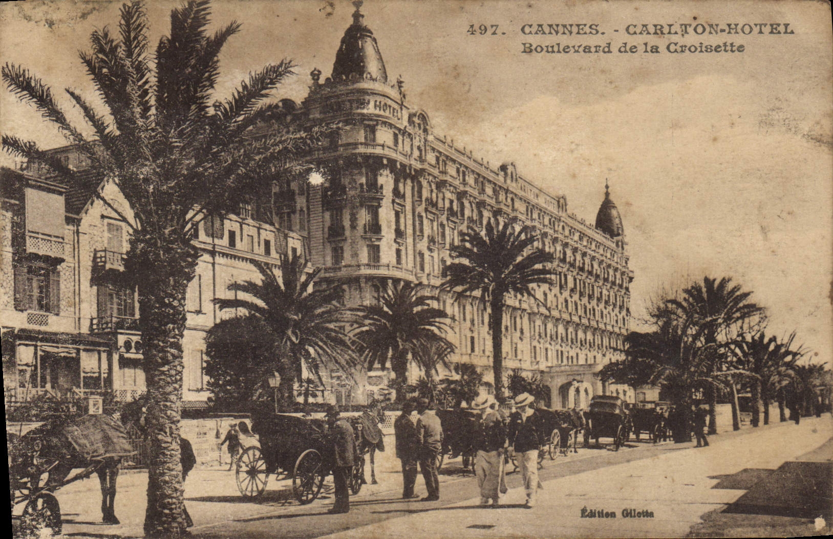 CPA Cannes Carlton Hotel Boulevard De La Croisette