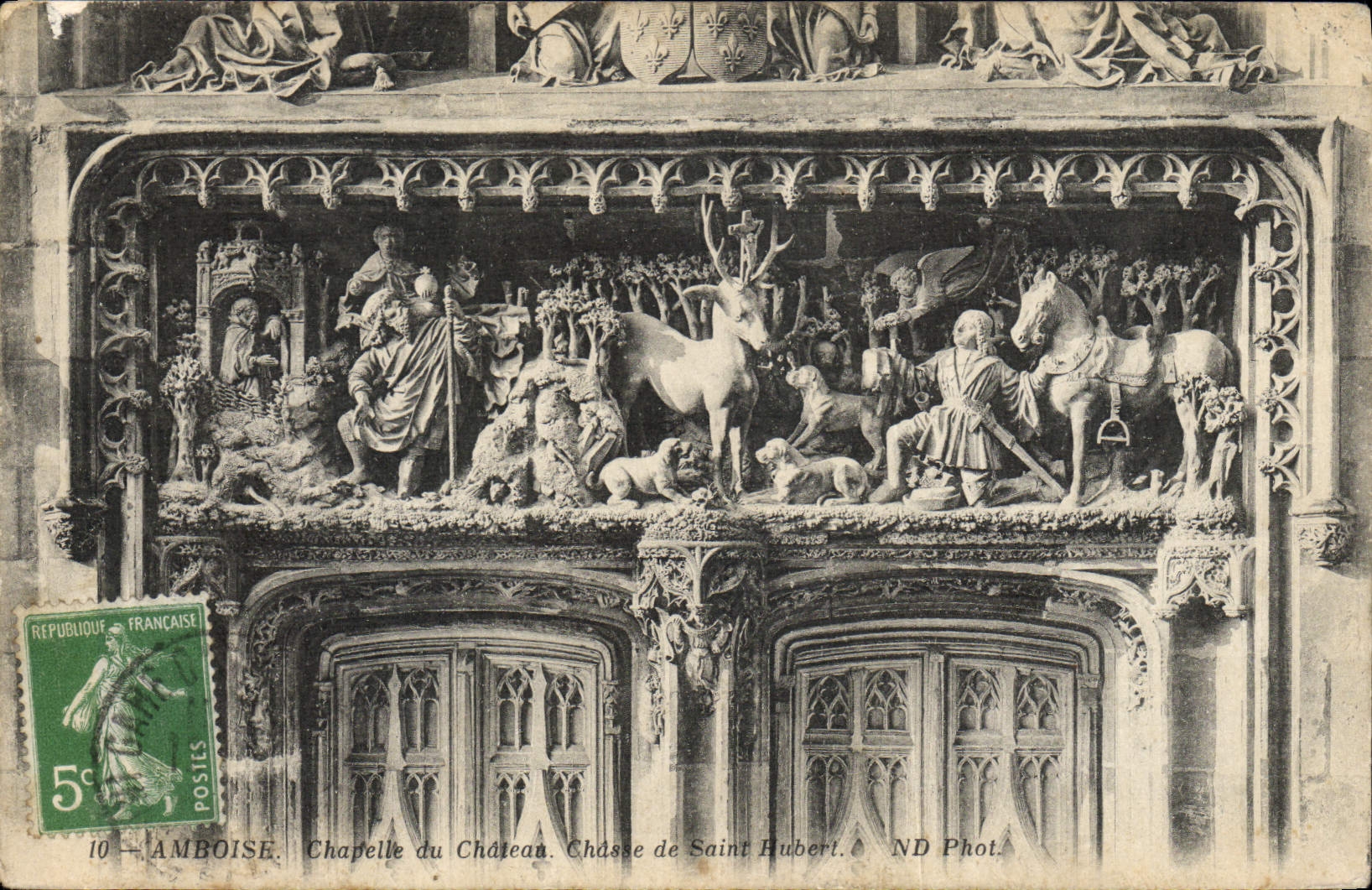 CPA Amboise Chapelle Du Chateau Chasse De Saint Hubert