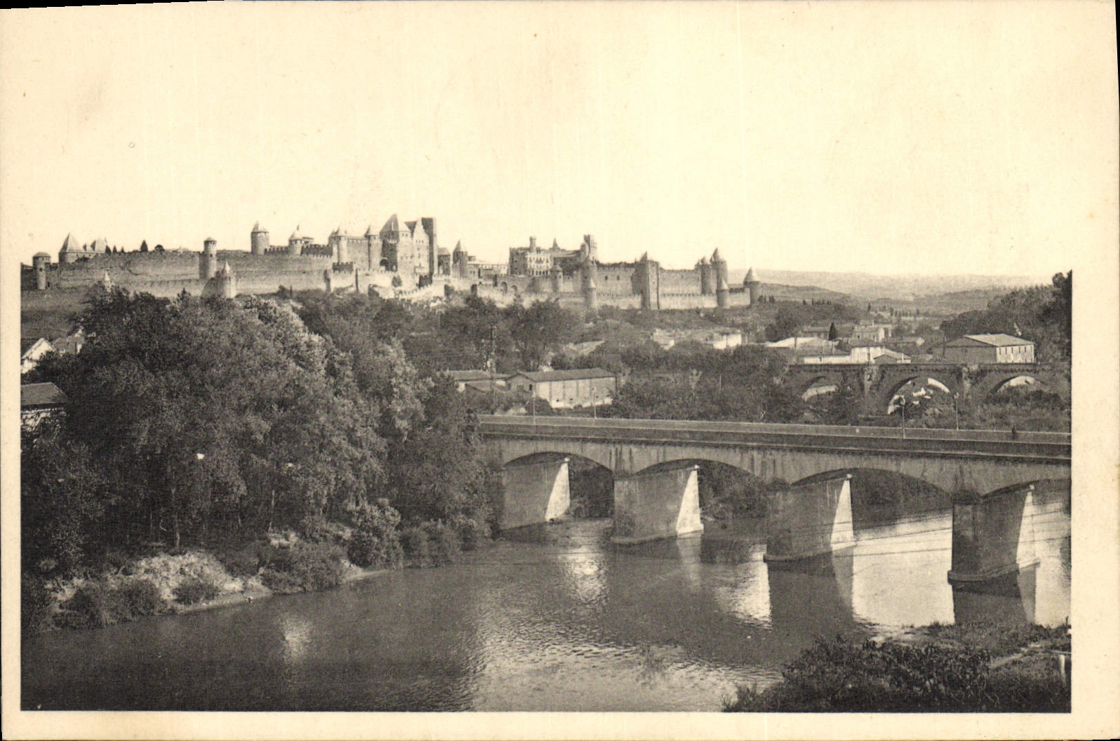 CPA Carcassonne Vue Generale Nord Ouest