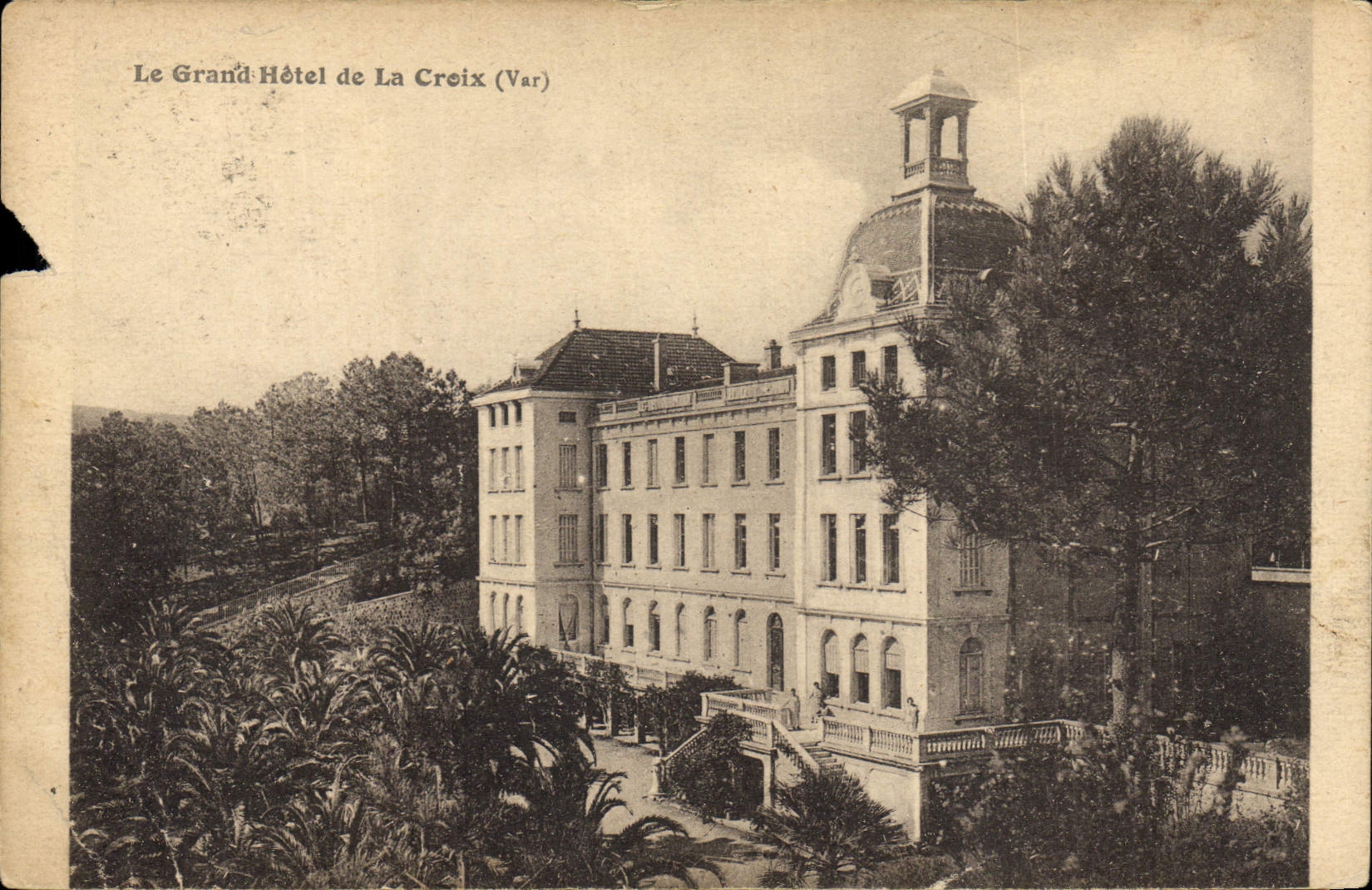 VINTAGE POSTCARD the Large Hotel Of the Cross Publicity