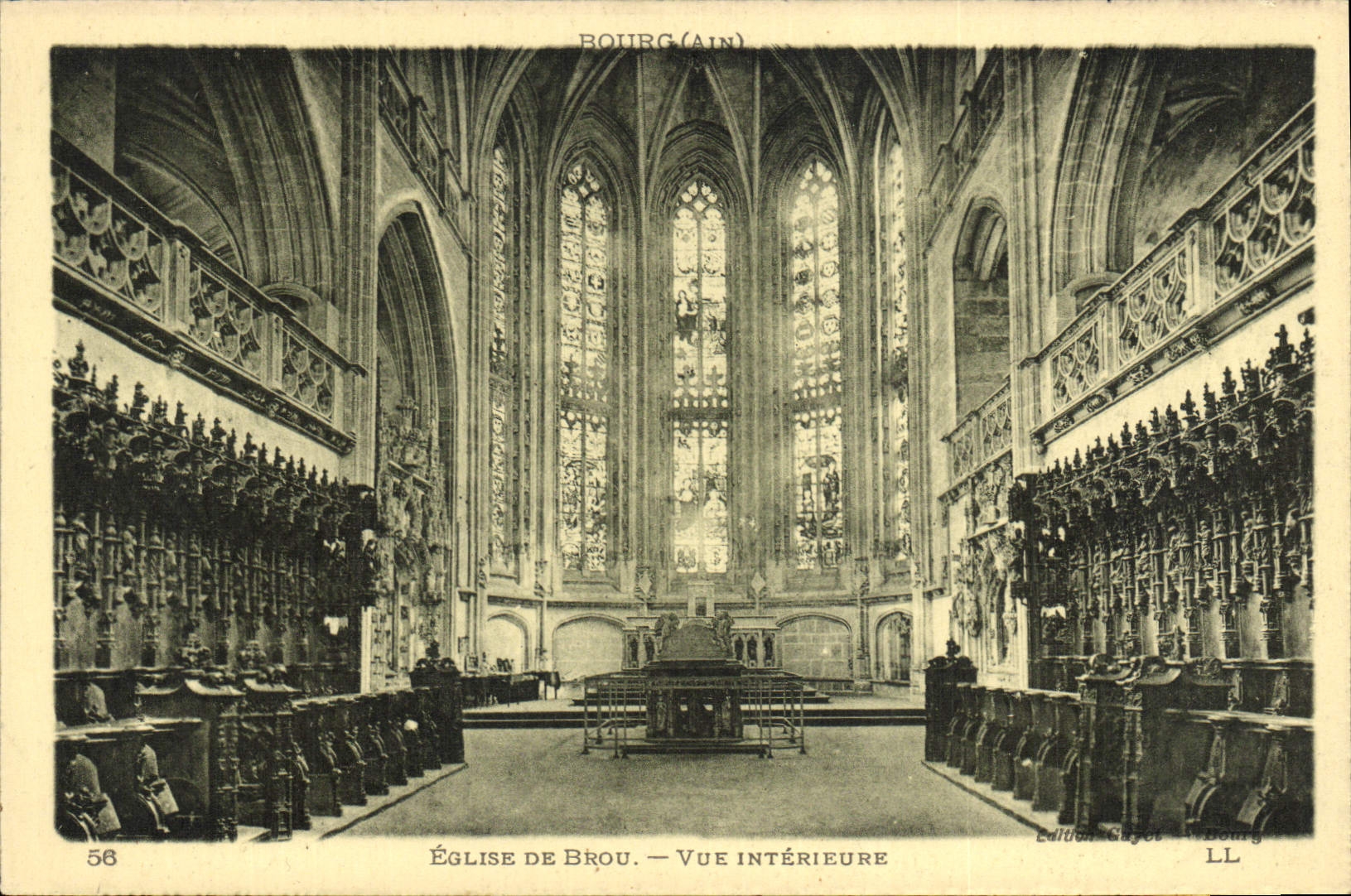 VINTAGE POSTCARD Church Of Husks Seen Interior
