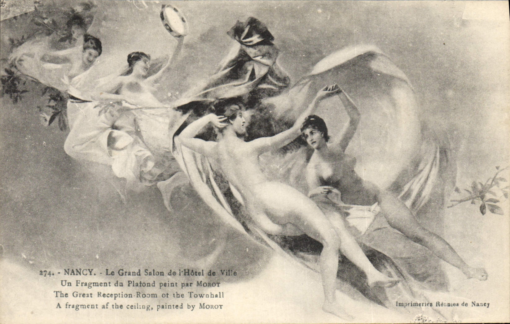 CPA Nancy Le Grand Salon De l'Hotel De Ville