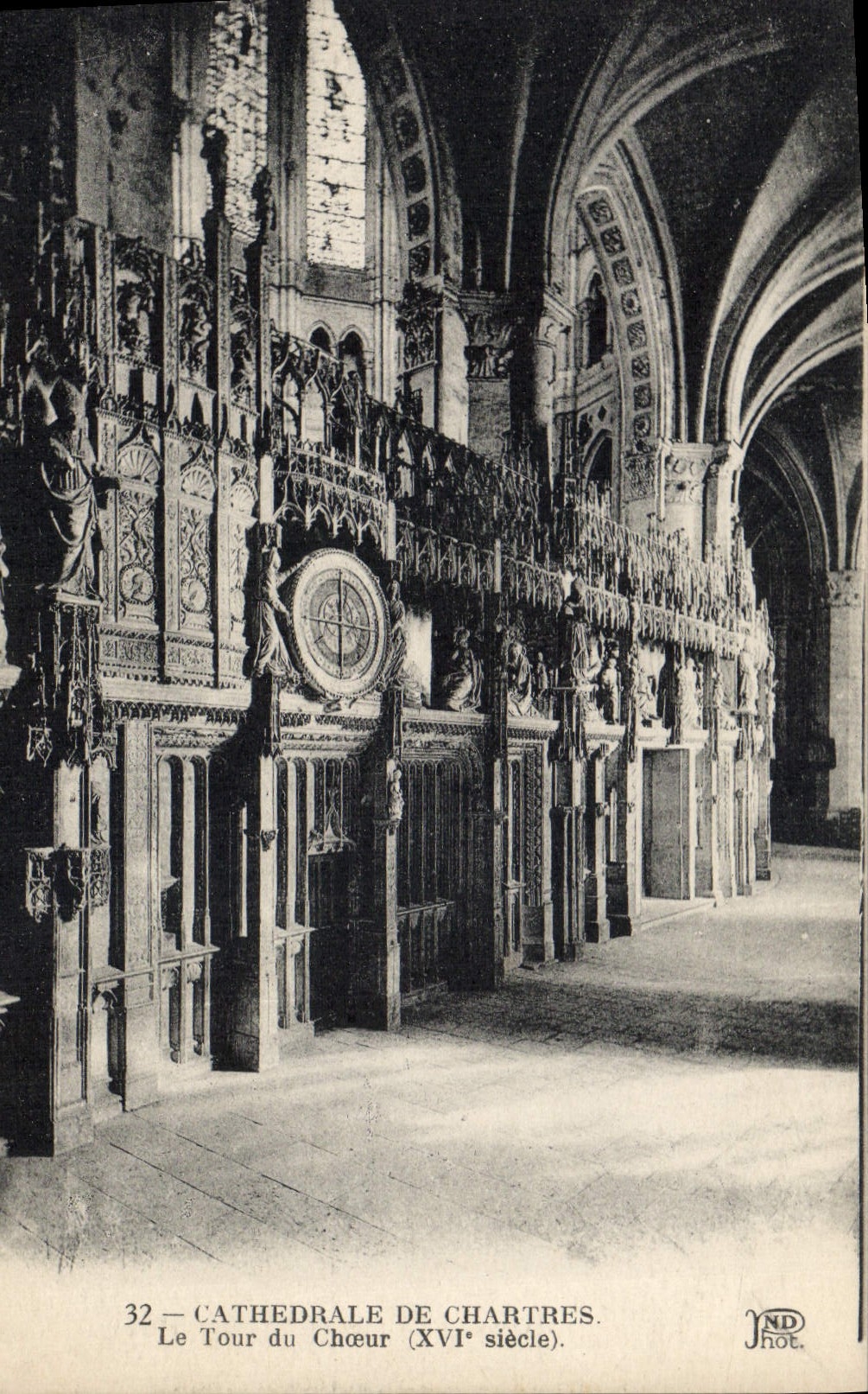 Catedral de la POSTAL de la VENDIMIA de la torre de Chartres del estribillo