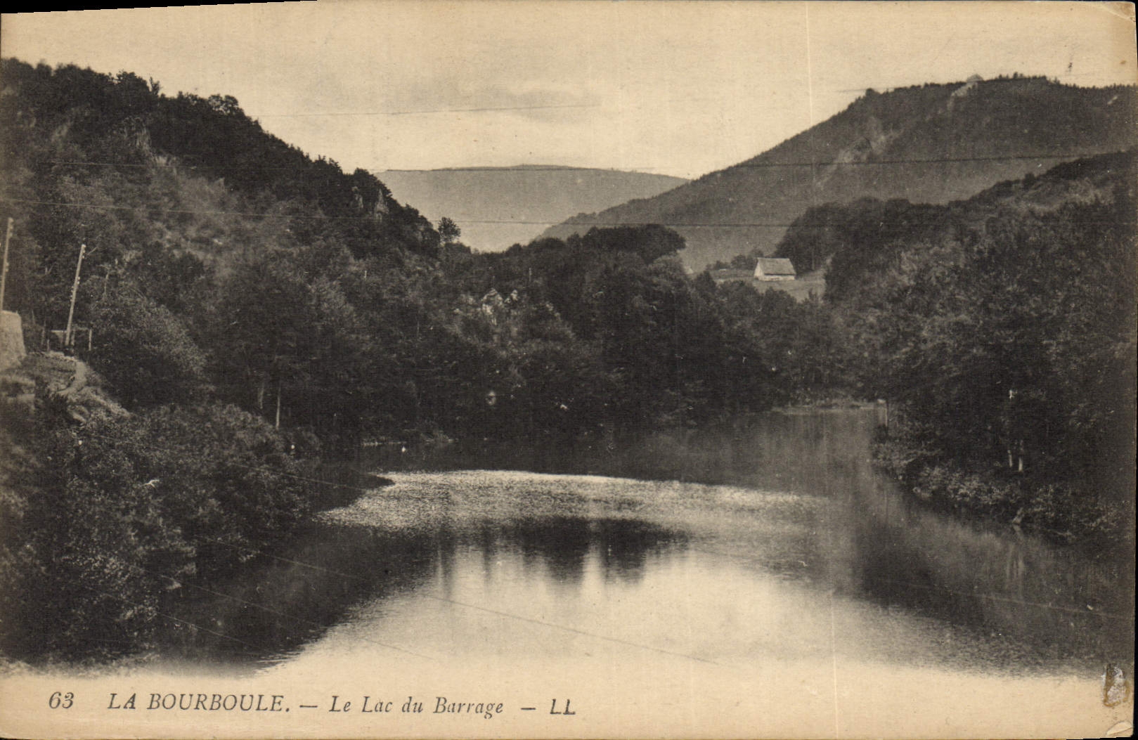 CPA La Bourboule Le Lac Du Barrage