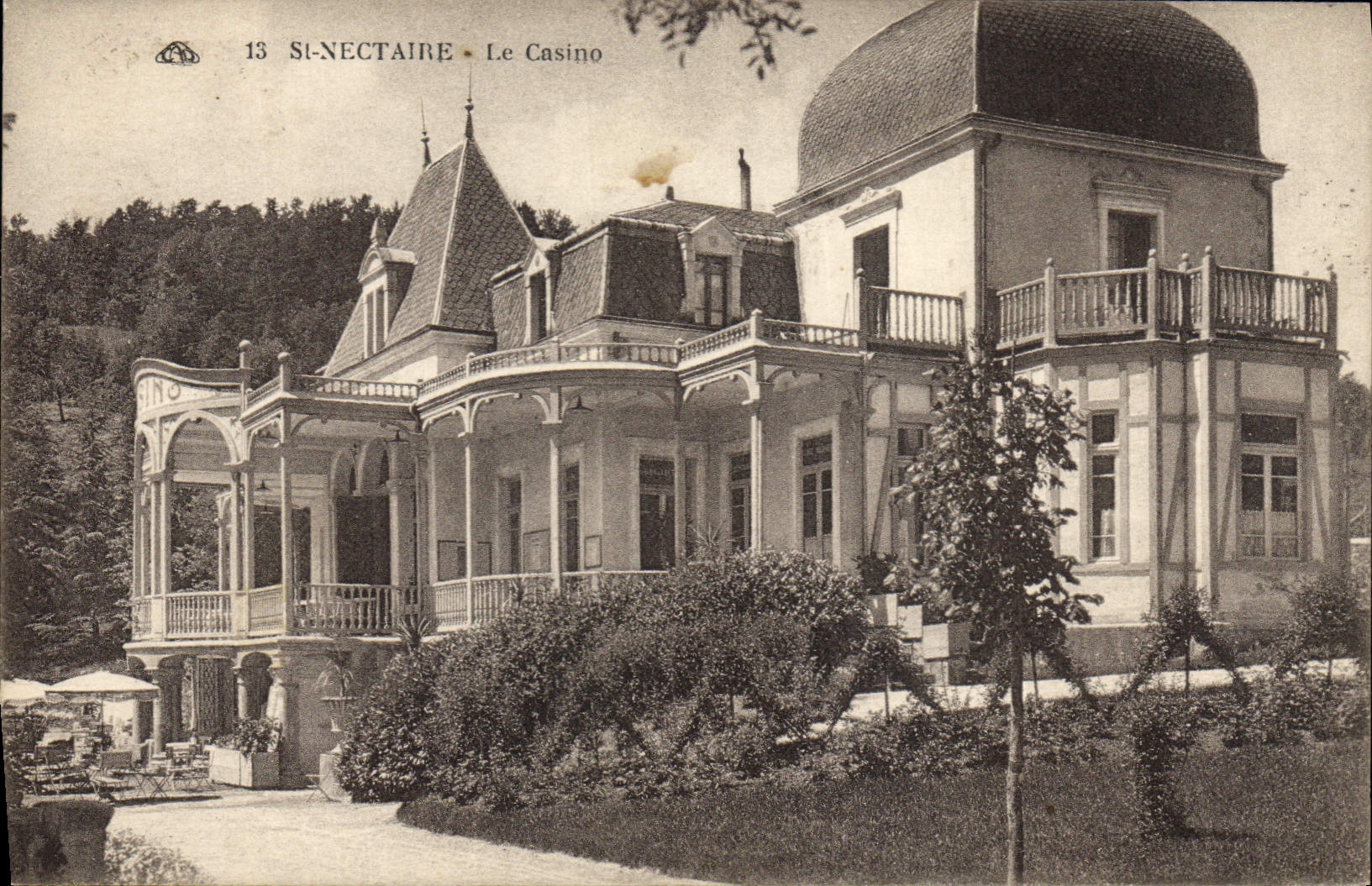 VINTAGE POSTCARD St Nectary the Casino