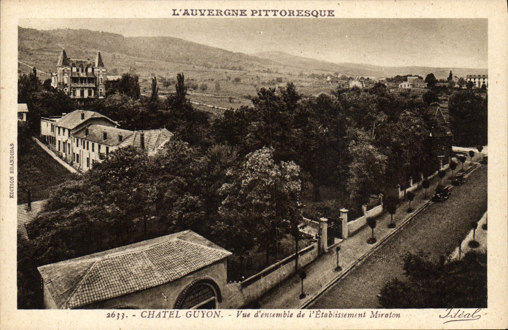 VINTAGE POSTCARD Chatelguyon Overall picture Of the Miraton Establishment