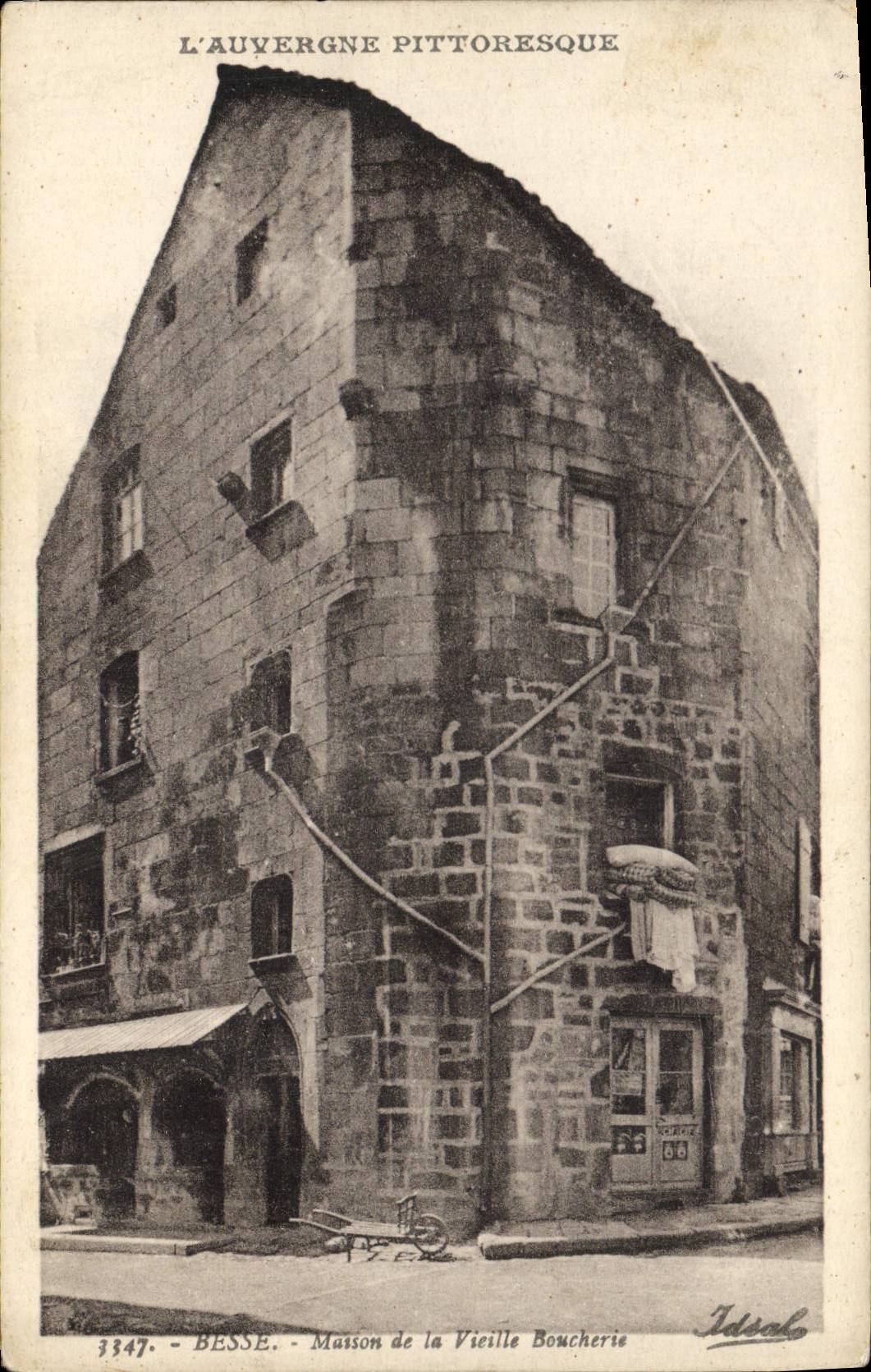 VINTAGE POSTCARD Besse House Of the Old Butchery