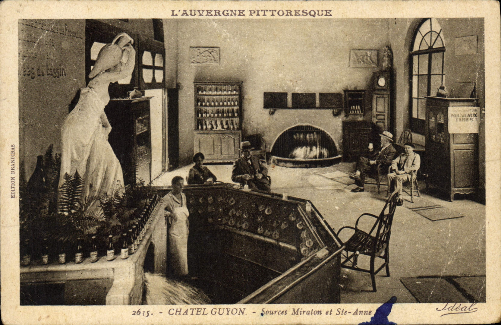 VINTAGE POSTCARD Picturesque Auvergne Chatelguyon Miraton Sources and co. Anne