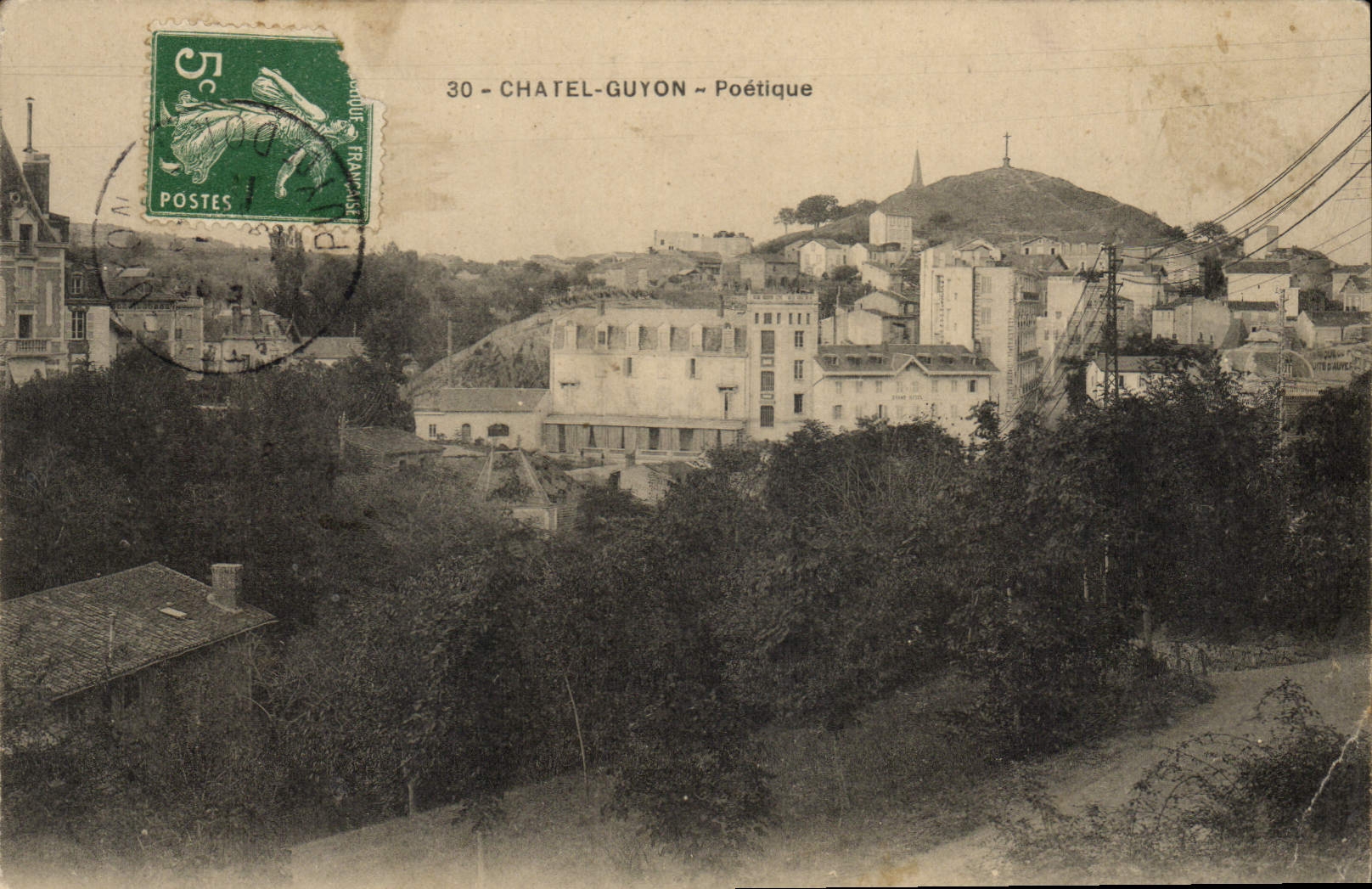 VINTAGE POSTCARD Poetic Chatelguyon