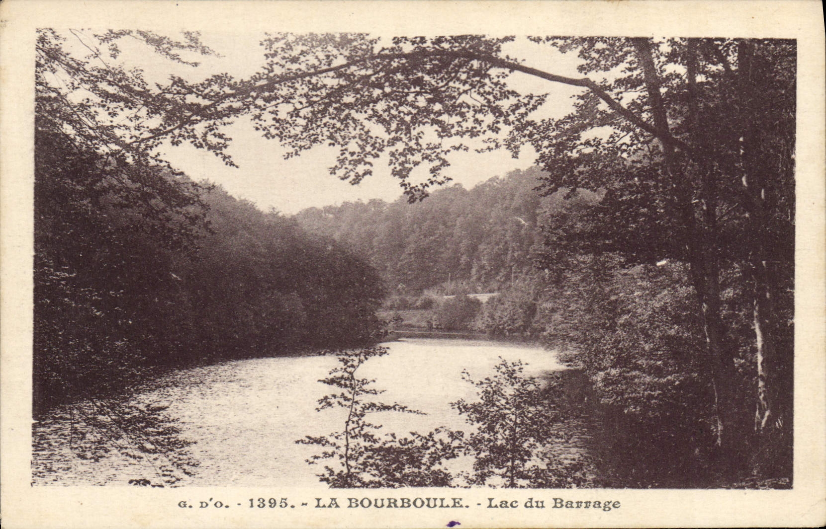 CPA La Bourboule Lac Du Barrage