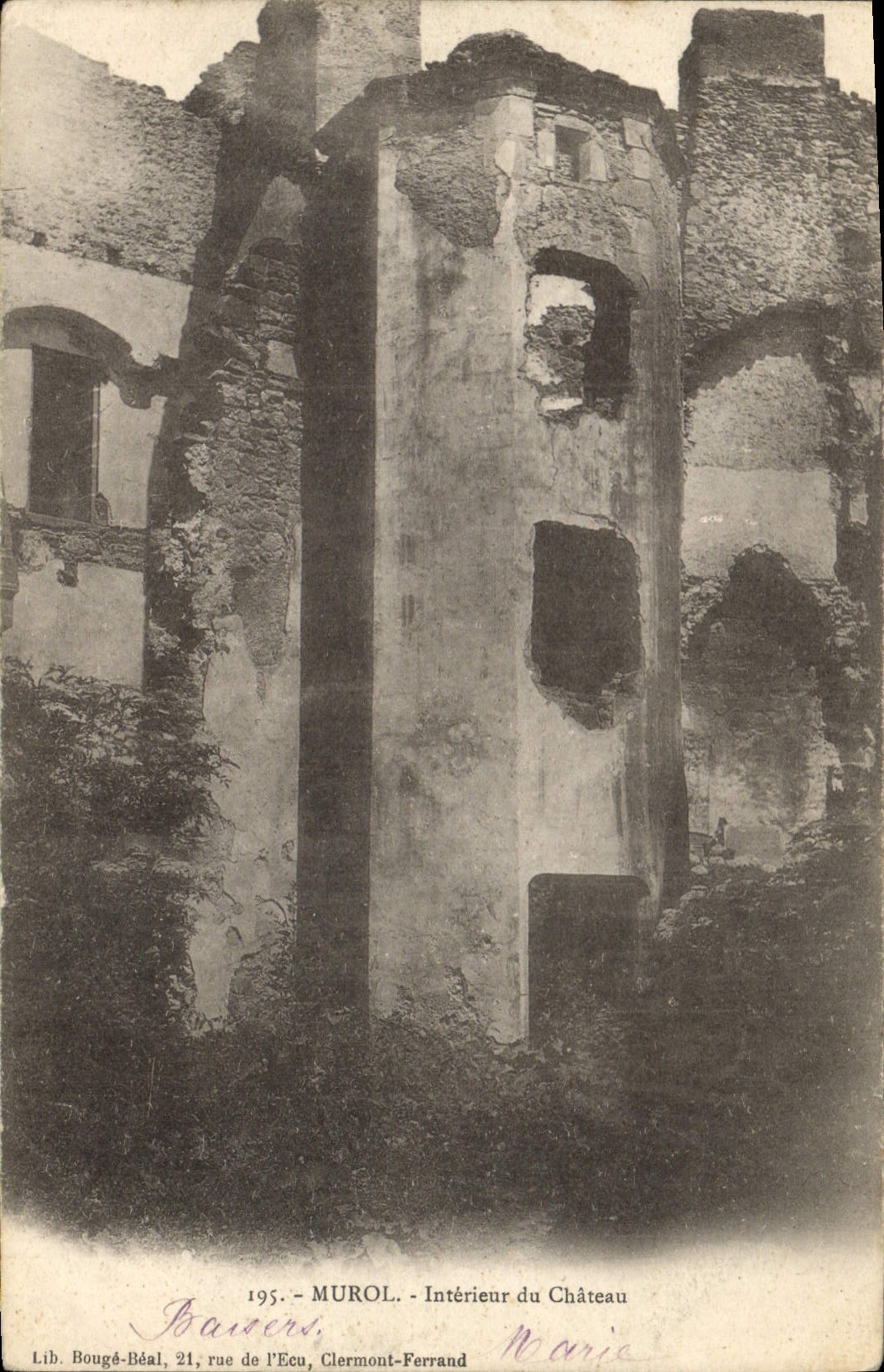 VINTAGE POSTCARD Interior Murol Of the Castle