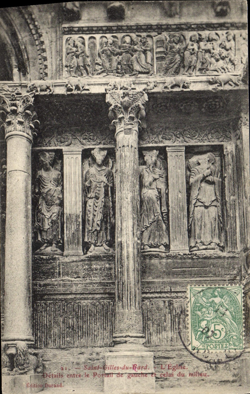 VINTAGE POSTCARD Holy Gilles Of Gard the Church